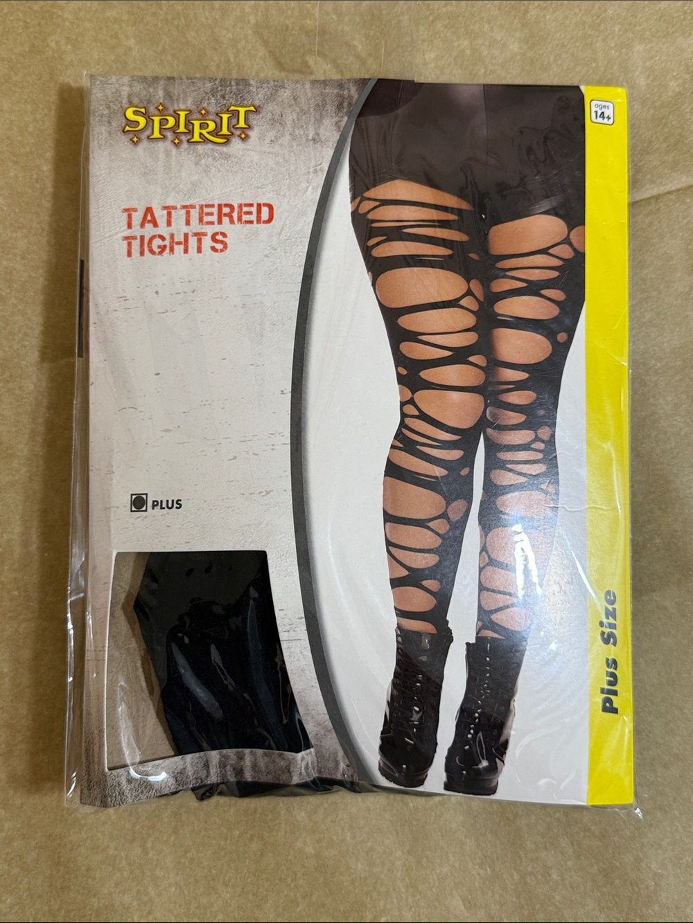 Spirit Black Tattered Women's Tights